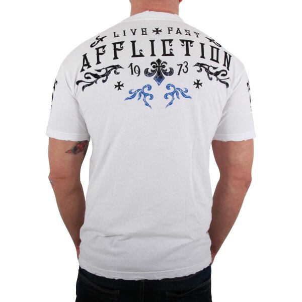 wawiHEROES AFFLICTION Herren T-Shirt SECURE MEASURE in Weiß