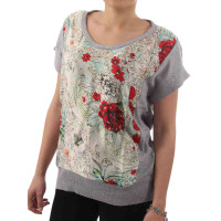 wawiHEROES BLAUER USA Damen T-Shirt MAGLIA in Grau