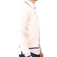 wawiHEROES FRESH BRAND Herren Cardigan COLLEGE in Weiß