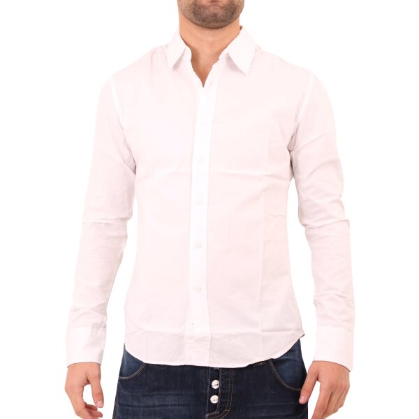 wawiHEROES FRESH BRAND Herren Langarm Hemd PRIDE in Weiß