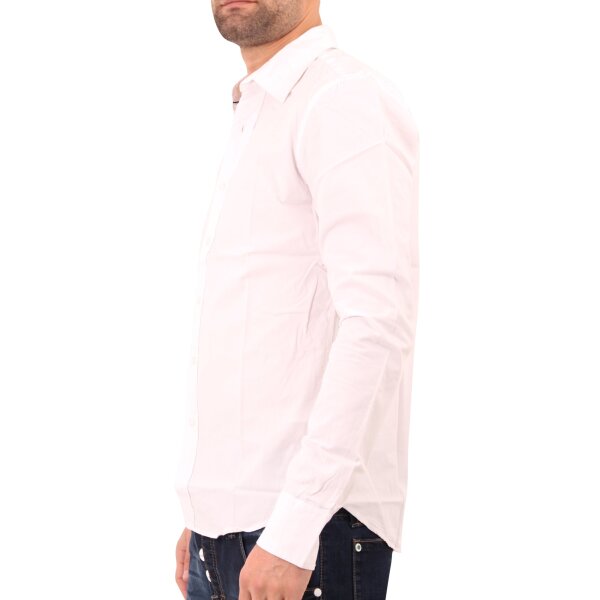 wawiHEROES FRESH BRAND Herren Langarm Hemd PRIDE in Weiß