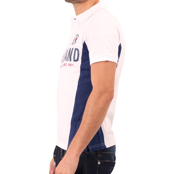 wawiHEROES FRESH BRAND Herren Polo Shirt Kurzarm OPTIC WHITE in Weiß