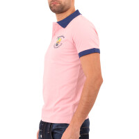 wawiHEROES FRESH BRAND Herren Kurzarm Polo Shirt PINK in...