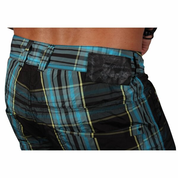 wawiHEROES DIESEL BEACHWEAR Herren Badeshort KROOBEACH CALZONCINI kariert in Türkis