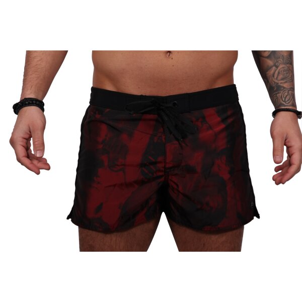 wawiHEROES DIESEL BEACHWEAR Herren Bade Boxershort REEF CALZO in Rot