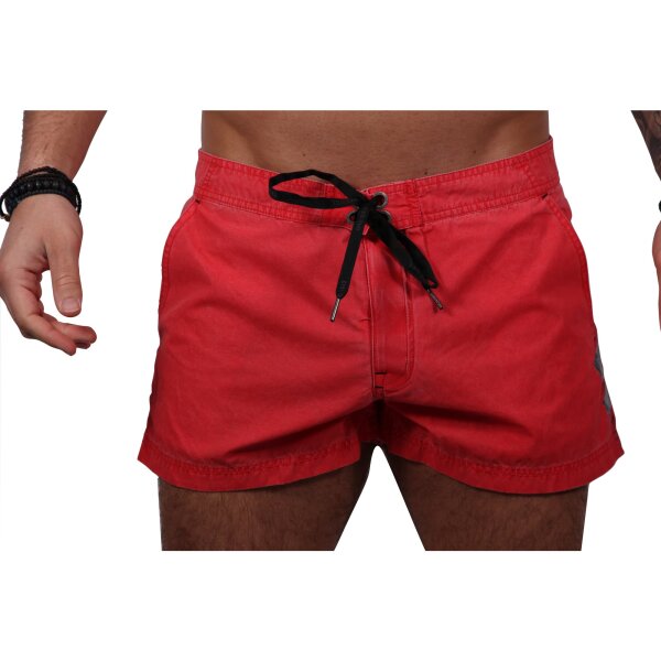 wawiHEROES DIESEL BEACHWEAR Herren Badeshort CORALRIF CALZONCINI in Rot