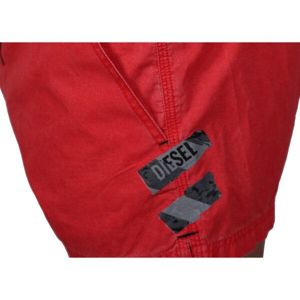 wawiHEROES DIESEL BEACHWEAR Herren Badeshort CORALRIF CALZONCINI in Rot