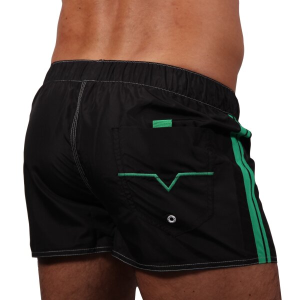 wawiHEROES DIESEL BEACHWEAR Herren Bade Wende Boxershort CORALRIF SHORTS in Grün/Schwarz