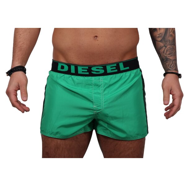 wawiHEROES DIESEL BEACHWEAR Herren Bade Wende Boxershort CORALRIF SHORTS in Grün/Schwarz