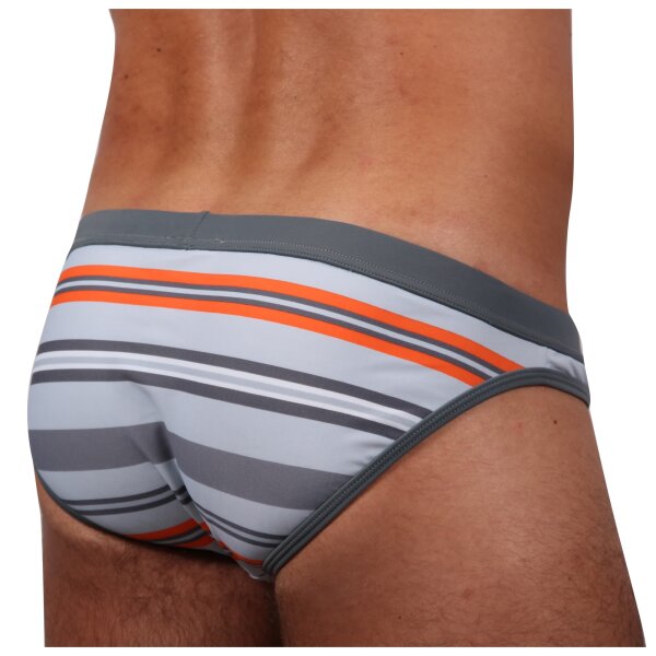 wawiHEROES DIESEL BEACHWEAR Herren Badeslip HAWAII COSTUME in Grau