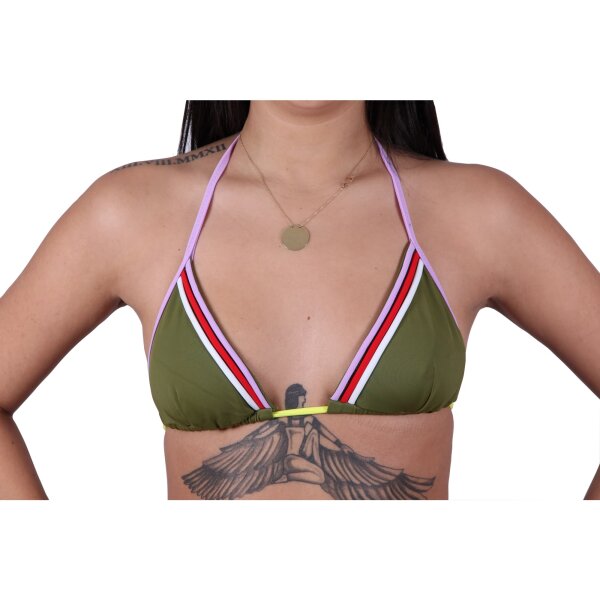 wawiHEROES DIESEL Damen Triangel Bikini Oberteil SEENY REGGISENO in Olive