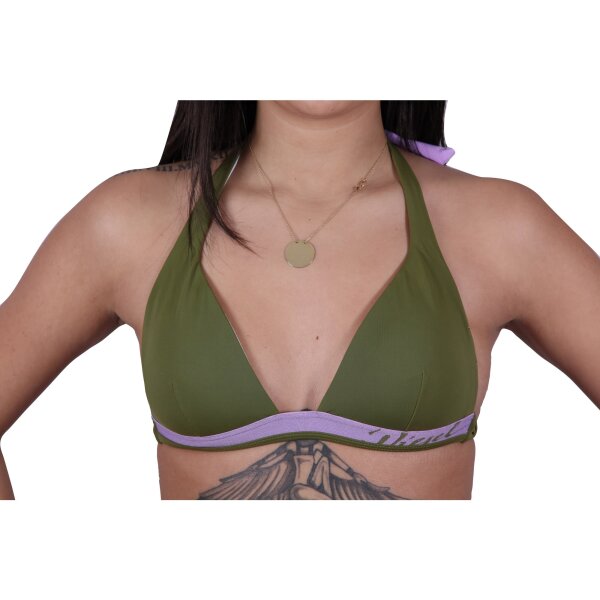 wawiHEROES DIESEL Damen Triangel Bikini Oberteil SUPER REGGISENO in Olive