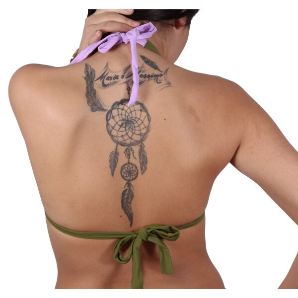 wawiHEROES DIESEL Damen Triangel Bikini Oberteil SUPER REGGISENO in Olive