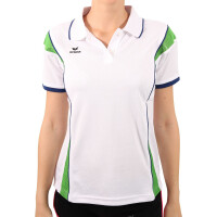 wawiHEROES ERIMA Damen Sport Poloshirt GREEN in Weiß
