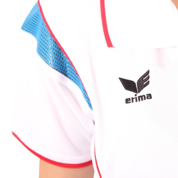 wawiHEROES ERIMA Damen Sport Poloshirt AZUR in Weiß