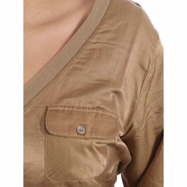 wawiHEROES BLAUER USA Damen Bluse T-Shirt ML in Gold