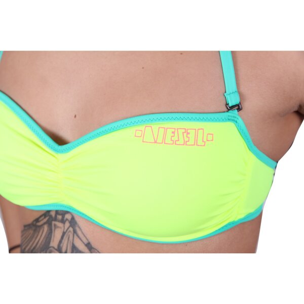 wawiHEROES DIESEL Damen Bikini REGGISENO in Neongelb