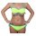 wawiHEROES DIESEL Damen Bikini REGGISENO in Neongelb