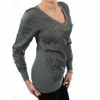 wawiHEROES BLAUER USA Damen Bluse T-Shirt ML in Grün