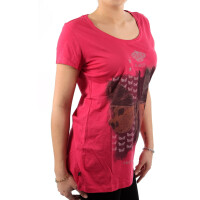 wawiHEROES BLAUER USA Damen T-Shirt MC in Himbeer