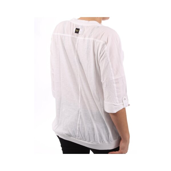 wawiHEROES BLAUER USA Damen T-Shirt ML in Weiß
