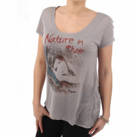 wawiHEROES BLAUER USA Damen T-Shirt MC in Grau