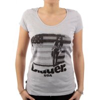 wawiHEROES BLAUER USA Damen T-Shirt MC in Stone