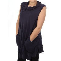 wawiHEROES BLAUER USA Damen Long-Top MODAL in Dunkelblau