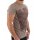 wawiHEROES BLAUER USA Herren T-Shirt MC in Braun