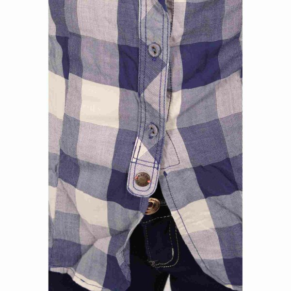 wawiHEROES RA-RE Damen Karobluse DANIELS CHARISSE in Blau