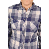 wawiHEROES RA-RE Damen Karobluse DANIELS CHARISSE in Blau