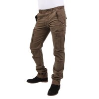 wawiHEROES BLAUER USA Herren Hose mit Elasthan CHAM in Braun