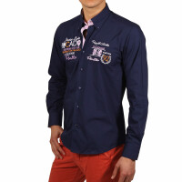 wawiHEROES PONTTO Herren Langarm Hemd MODERN FIT in...