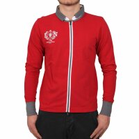 wawiHEROES ETIQUETA NEGRA Herren Sweatjacke ANGELO in Rot