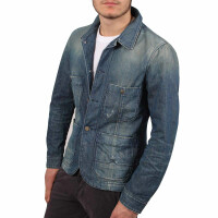 wawiHEROES RA-RE Herren Jeansjacke BARRYMORE in Blau