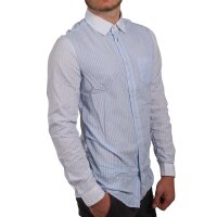 wawiHEROES RA-RE Herren Langarm Hemd STRIPE LIGHT Hellblau