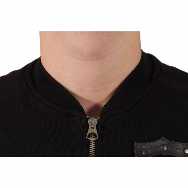 wawiHEROES RA-RE Herren Sweat-Weste SURVIVAL in Schwarz