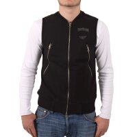 wawiHEROES RA-RE Herren Sweat-Weste SURVIVAL in Schwarz