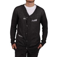 wawiHEROES RA-RE Herren Strick Cardigan LINO in Grau