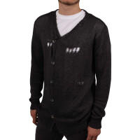 wawiHEROES RA-RE Herren Strick Cardigan LINO in Grau