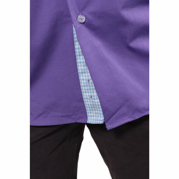 wawiHEROES PONTTO Herren Langarm Hemd MODERN FIT 4012 in Blau