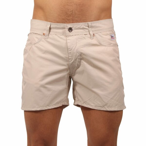 wawiHEROES ROY ROGERS Herren Bade Short SEVEN BELL in Beige