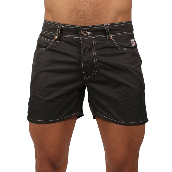 wawiHEROES ROY ROGERS Herren Bade Short SEVEN BELL in Dunkelgrün 2.Wahl!!!