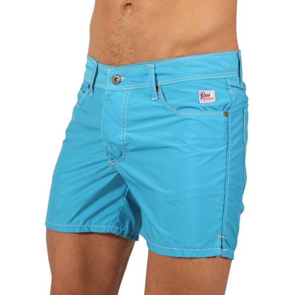 wawiHEROES ROY ROGERS Herren Bade Short SEVEN BELL in Azurblau 2.Wahl!!!